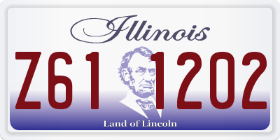 IL license plate Z611202