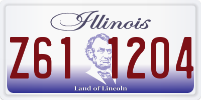 IL license plate Z611204