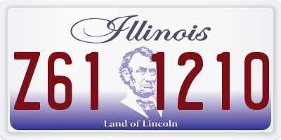 IL license plate Z611210