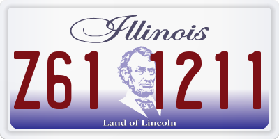 IL license plate Z611211