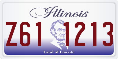 IL license plate Z611213