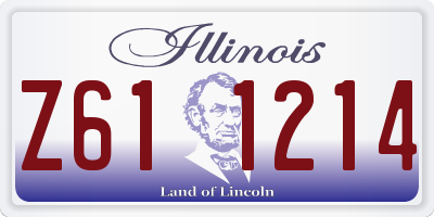 IL license plate Z611214