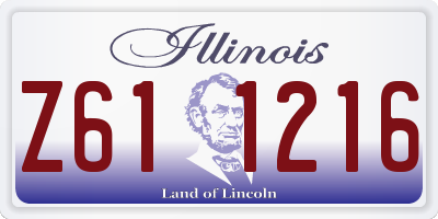 IL license plate Z611216