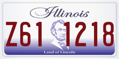 IL license plate Z611218