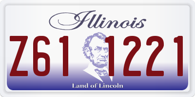 IL license plate Z611221