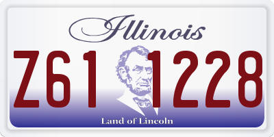 IL license plate Z611228