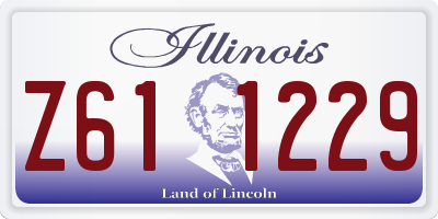 IL license plate Z611229