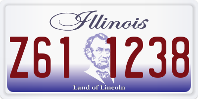 IL license plate Z611238
