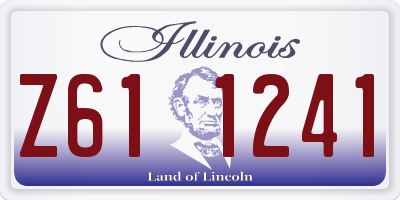IL license plate Z611241