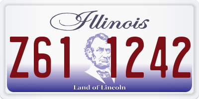 IL license plate Z611242