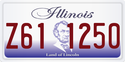 IL license plate Z611250