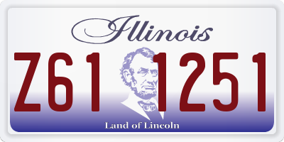 IL license plate Z611251