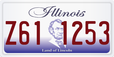 IL license plate Z611253