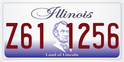 IL license plate Z611256