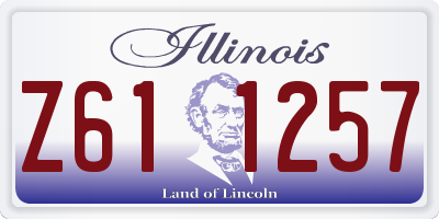 IL license plate Z611257