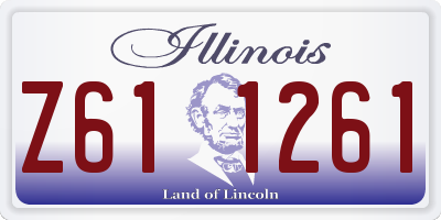 IL license plate Z611261