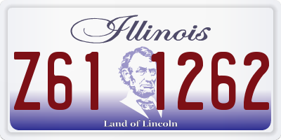IL license plate Z611262
