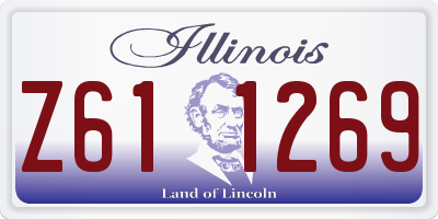 IL license plate Z611269
