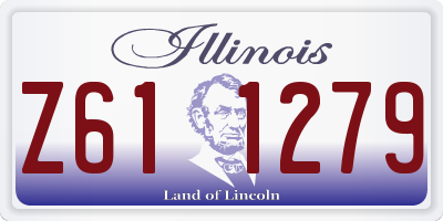 IL license plate Z611279