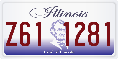 IL license plate Z611281