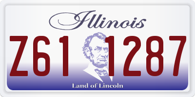 IL license plate Z611287