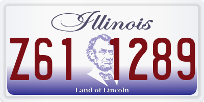 IL license plate Z611289