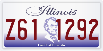 IL license plate Z611292