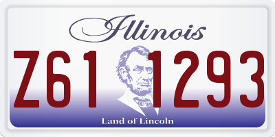 IL license plate Z611293