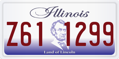 IL license plate Z611299