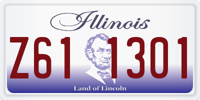 IL license plate Z611301
