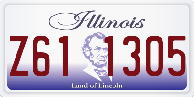 IL license plate Z611305