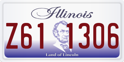 IL license plate Z611306