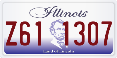 IL license plate Z611307