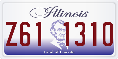 IL license plate Z611310