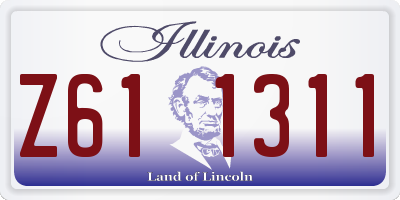 IL license plate Z611311
