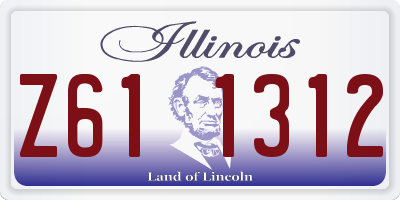 IL license plate Z611312