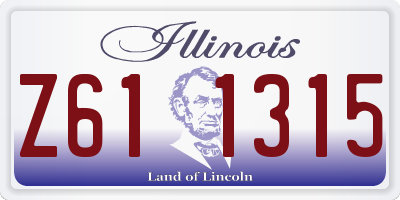 IL license plate Z611315