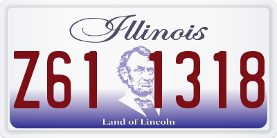 IL license plate Z611318