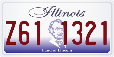 IL license plate Z611321