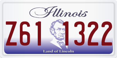 IL license plate Z611322