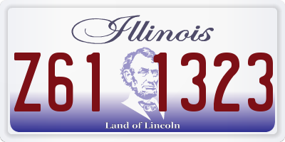 IL license plate Z611323