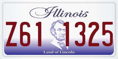 IL license plate Z611325
