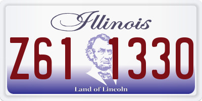 IL license plate Z611330