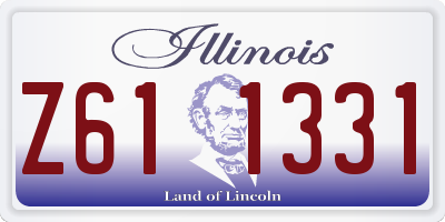 IL license plate Z611331