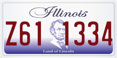 IL license plate Z611334