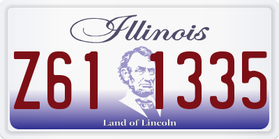 IL license plate Z611335