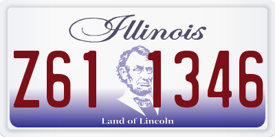 IL license plate Z611346