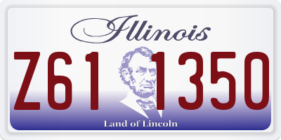 IL license plate Z611350