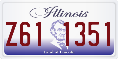 IL license plate Z611351