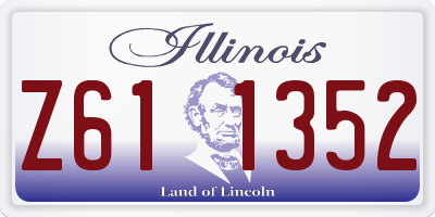 IL license plate Z611352